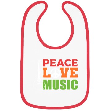 Discover Peace Love Music Composer Gift Bibs