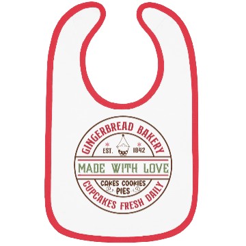 Discover Gingerbread bakery est 1842 made with love Bibs