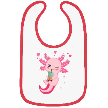 Discover Boba Tea Bubble Tea Milk Tea Axolotl Bibs