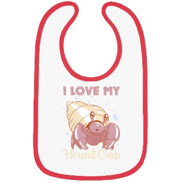 Discover I love my Hermit Crab Bibs
