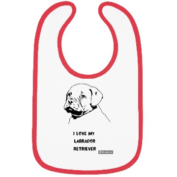 Discover I Love My Labrador Retrieve Bibs