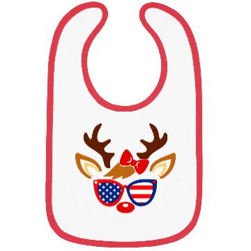 Discover Cute American Deer Face Bibs