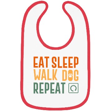 Discover eat sleep walk repeat walking hobby Bibs
