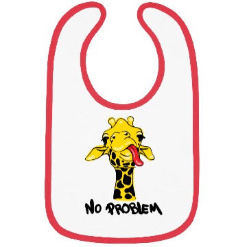 Discover Nonchalant Giraffe: No PROBLEM Attitude Bibs