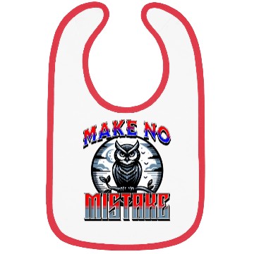 Discover Make No Mistake - Owl Perched On A Branch Moonlit Bibs