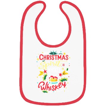 Discover Santa My Christmas Spirit Is Whiskey Whiskey Bibs