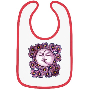Discover Flower Moon Goddess Bibs