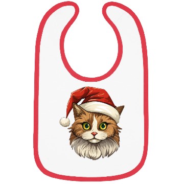 Discover Cat Christmas Bibs