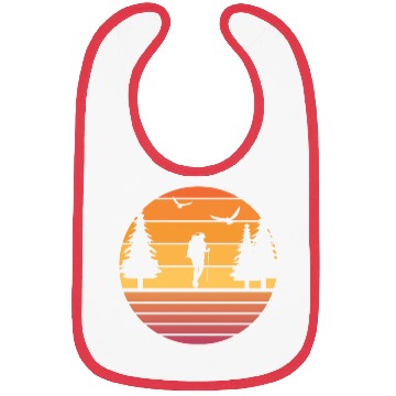 Discover Retro Sun Mountain Hiking Climbing Nature Bibs