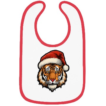 Discover Tiger Christmas Bibs