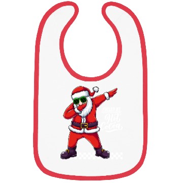 Discover Fueled by Hot Cocoa, dabbing Santa Bibs
