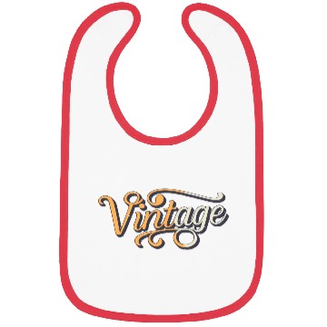 Discover Vintage typography Bibs