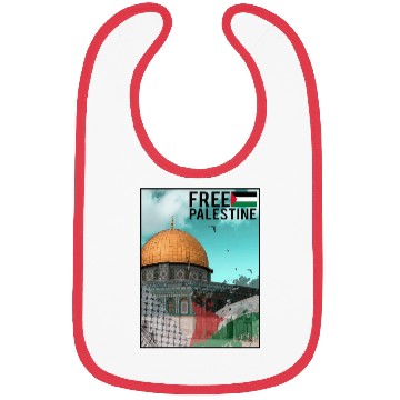 Discover free palestine Bibs