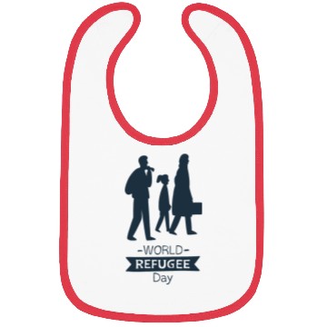 Discover world refugee day black Bibs