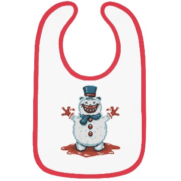 Discover frosty snowman creepy Bibs