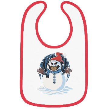 Discover frosty snowman creepy Bibs