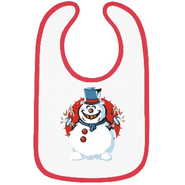Discover frosty snowman creepy Bibs