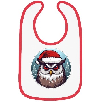 Discover Christmas owl Bibs