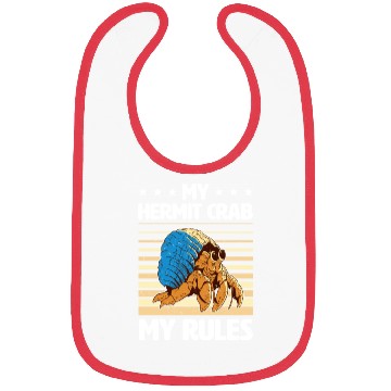 Discover Sea Creature Seafood Shells Hermit Crab Lover Bibs