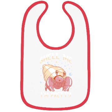 Discover Sea Creature Seafood Shells Hermit Crab Lover Bibs