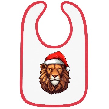 Discover Lions Christmas Bibs