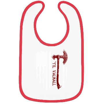 Discover Vikings Axe Valhalla US Flag Bibs Viking