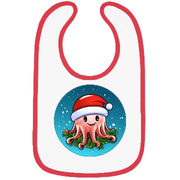 Discover Jellyfish Christmas Bibs