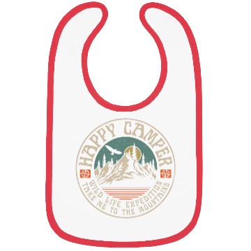 Discover HAPPY CAMPER VINTAGE MOUNTAINS Bibs
