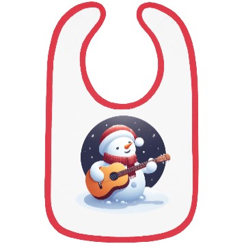 Discover Snowman guitar in moonlight Bibs