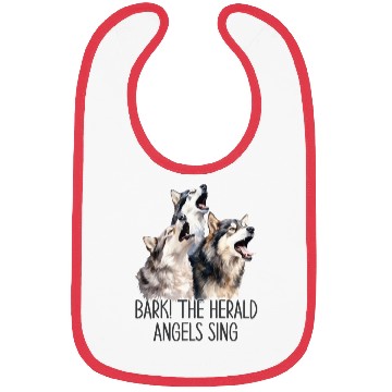 Discover Huskies Bark Angels Sing Bibs