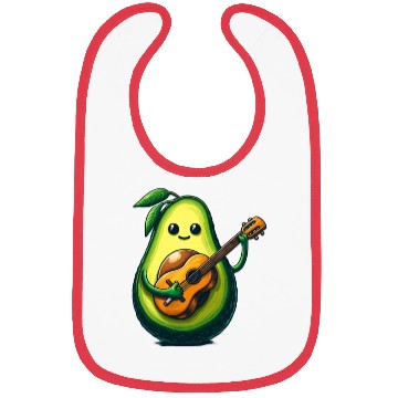 Discover Avocado playing guitar Bibs