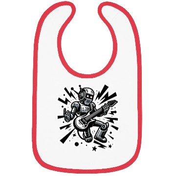 Discover Robot Rocker Lightening Bolts Bibs Sticker Pack