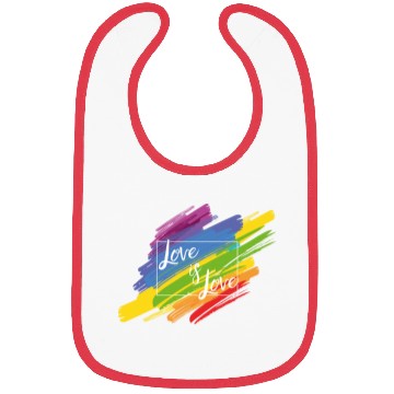 Discover Love Is Love Bibs