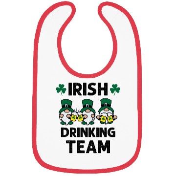 Discover Irish Beer Drinking Gnomies Team Funny St Patrick Bibs