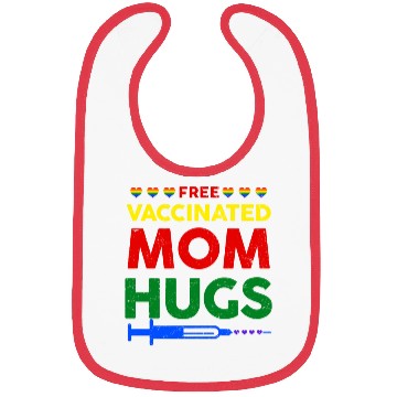 Discover Gay Pride Lesbian Free Vaccinated Mom Hugs Lgbt Bibs