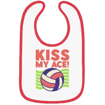 Discover Kiss My Ace Volleyball Lover Bibs