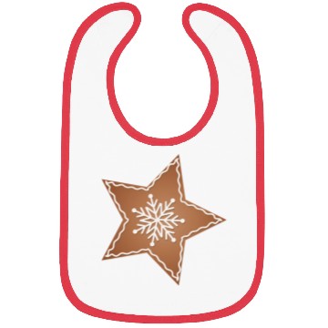 Discover beautiful gingerbread star for Christmas Bibs
