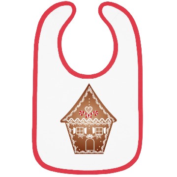 Discover beautifully decorated gingerbread house for XMAS Bibs