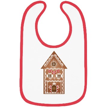 Discover beautifully decorated gingerbread house for XMAS Bibs