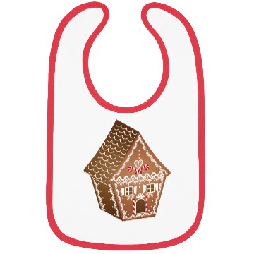 Discover beautifully decorated gingerbread house for XMAS Bibs