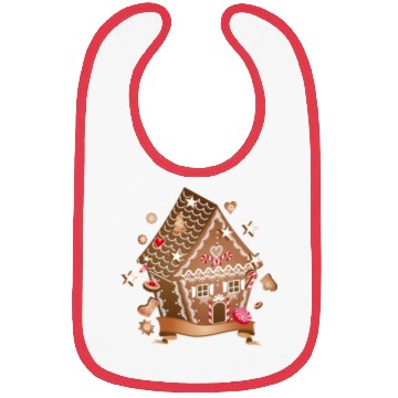 Discover beautifully decorated gingerbread house for XMAS Bibs