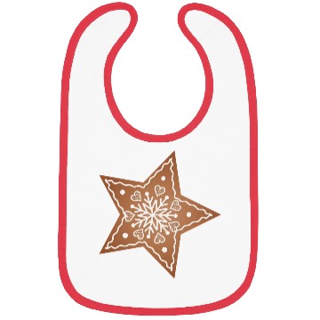 Discover beautiful gingerbread star for Christmas Bibs
