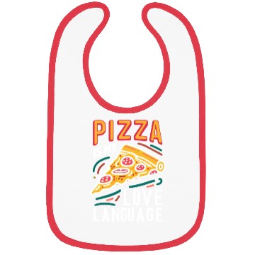 Discover Pizza is my Love Language Bibs