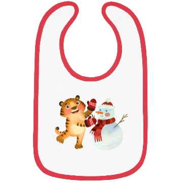 Discover Christmas tigers 03 Bibs