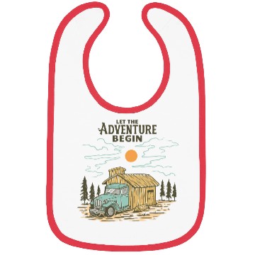 Discover Let the Adventure Begin Bibs