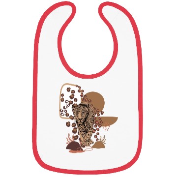 Discover Funny Leopard Cheetah Animal Bibs