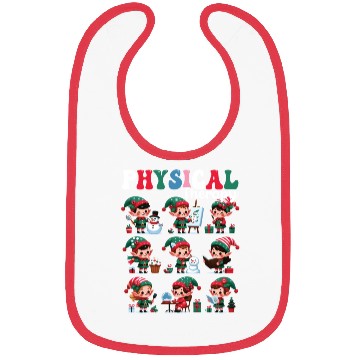 Discover Christmas Gnome Santa Physical Therapy Xmas Bibs