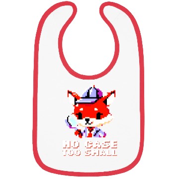 Discover Pixel Fox Detective: Retro Mystery Art Bibs