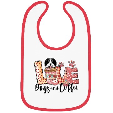 Discover English Pointer Coffee Lover Valentines Day Bibs