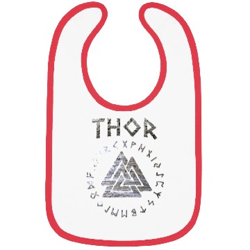 Discover Thor Mjolnir Valknut Vikings Runes Bibs
